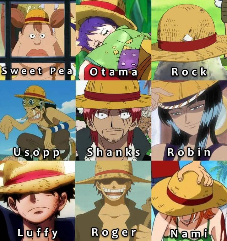 meme One Piece tentang topi