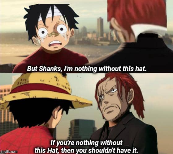 meme One Piece tentang topi