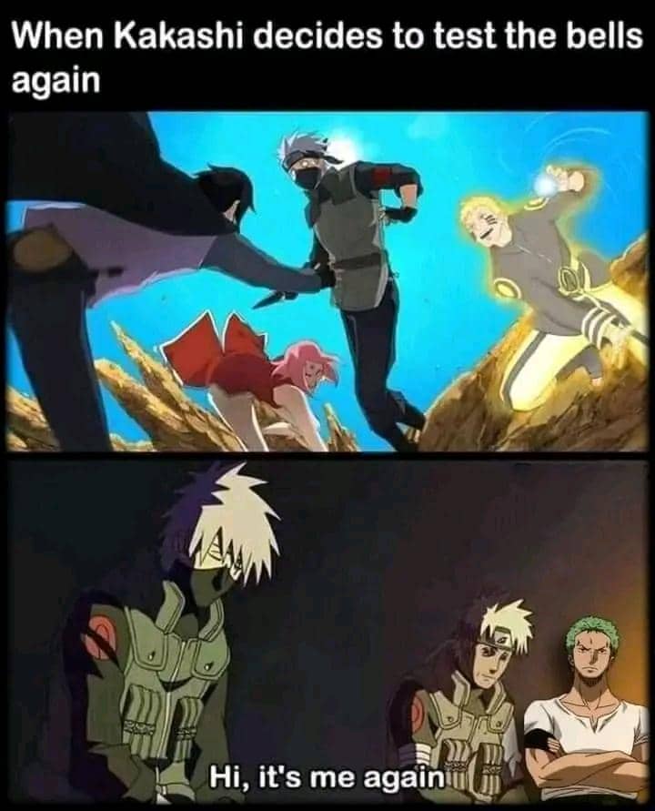 meme Zoro nyasar di dunia Naruto