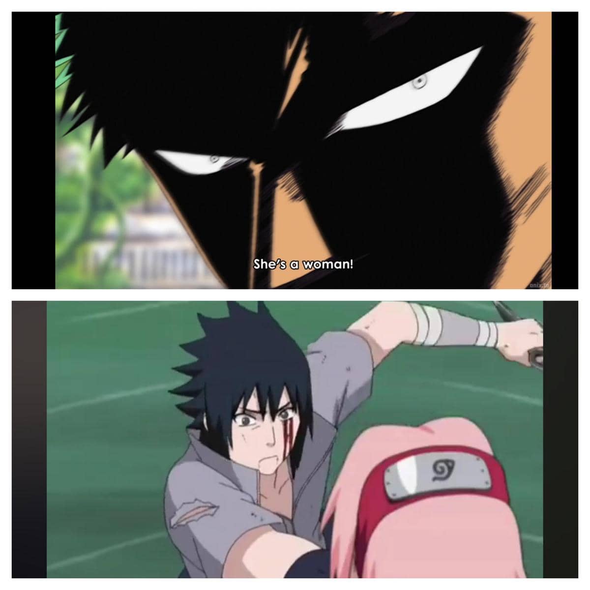 meme Zoro nyasar di dunia Naruto