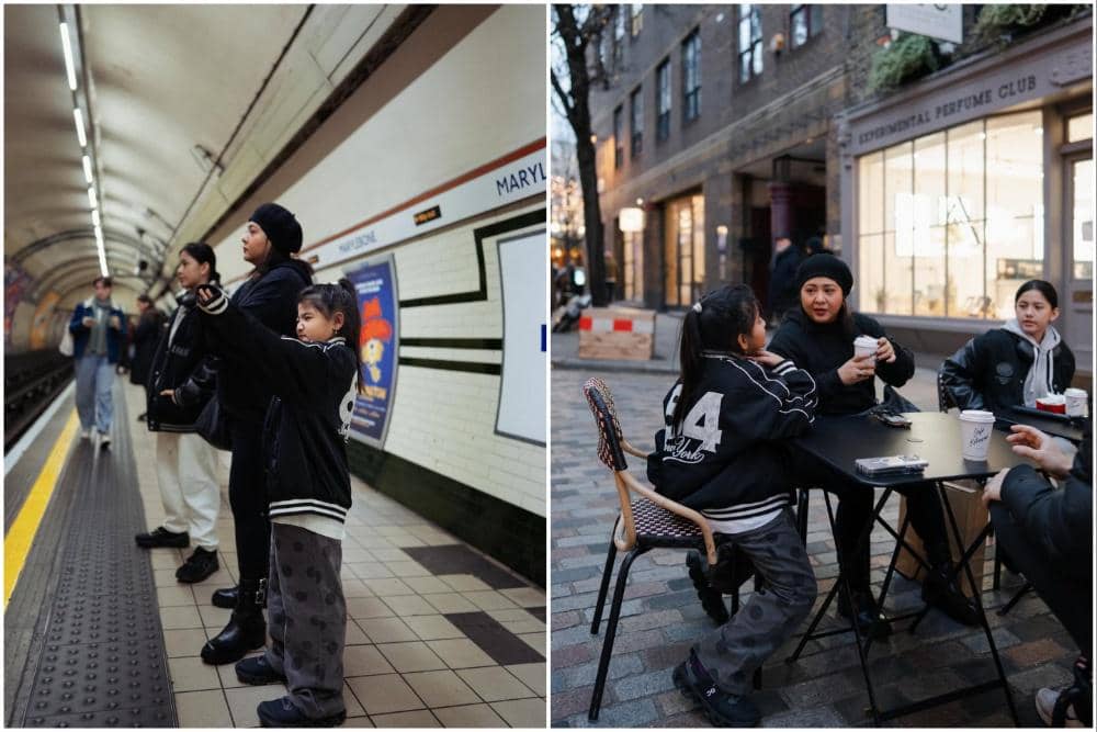 Audy Item jalan-jalan bertiga dengan buah hati di London.