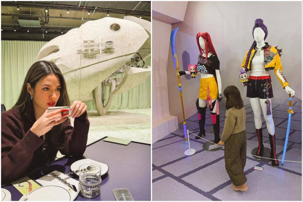 Raisa dan Zalina liburan musim dingin di Korea Selatan.