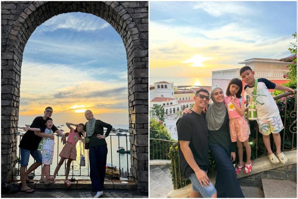 Keluarga Nycta Gina berlibur ke Pulau Phu Quoc.