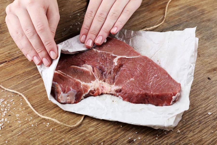 ilustrasi mengeringkan daging