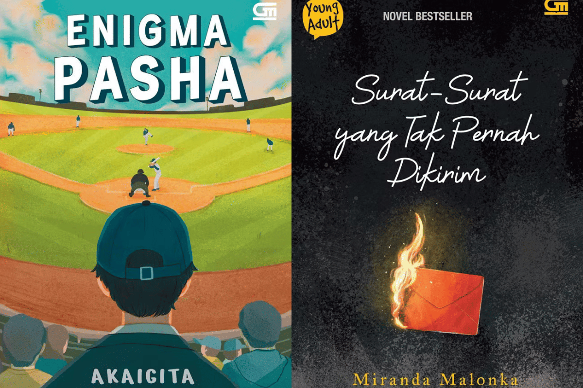 Cover Enigma Pasha karya Akaigita dan Surat-Surat yang Tak Pernah Dikirim karya Miranda Malonka