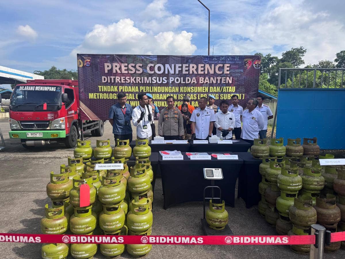 SPBE di Kota Serabg digerebek Polda Banten karena curangi takaran