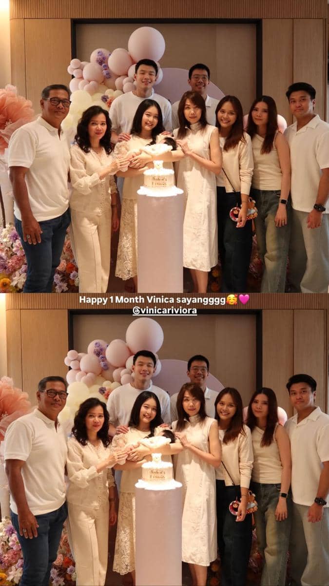 perayaan satu bulan anak Nita Vior (instagram.com/nitavior)