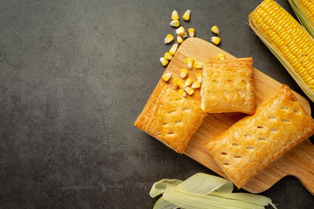 ilustrasi pie jagung panggang