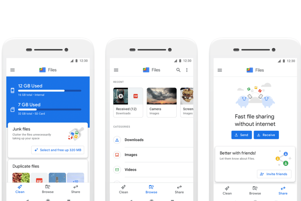 tampilan Files by Google