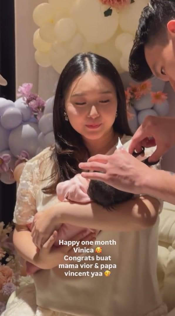 perayaan satu bulan anak Nita Vior (instagram.com/nitavior)