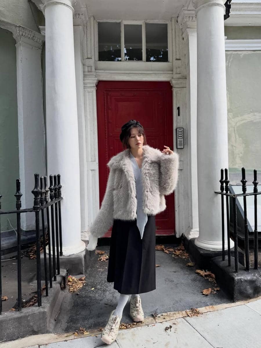 Outfit musim dingin ala Jung So Min