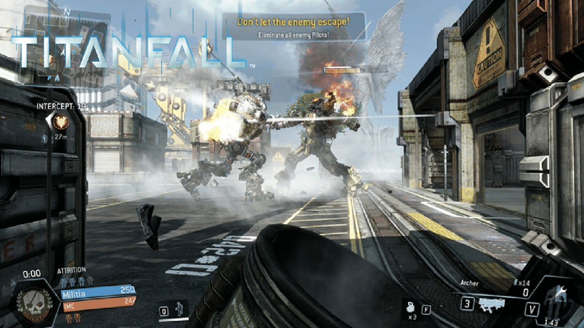 cuplikan gameplay Titanfall 