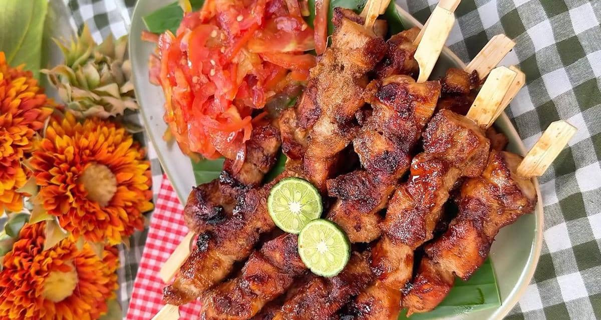 ilustrasi sate maranggi