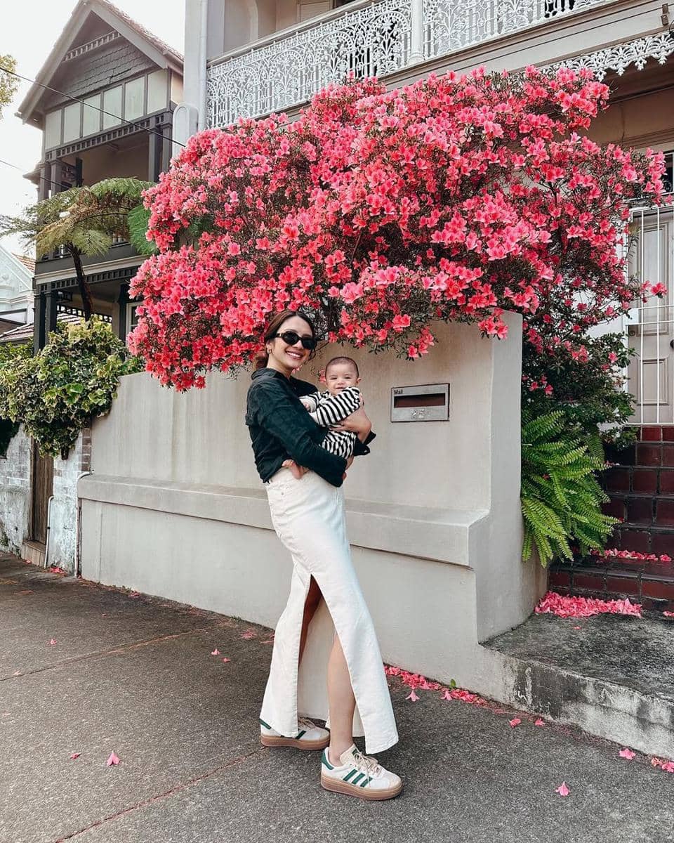 OOTD ibu dan anak ala Acha Sinaga 