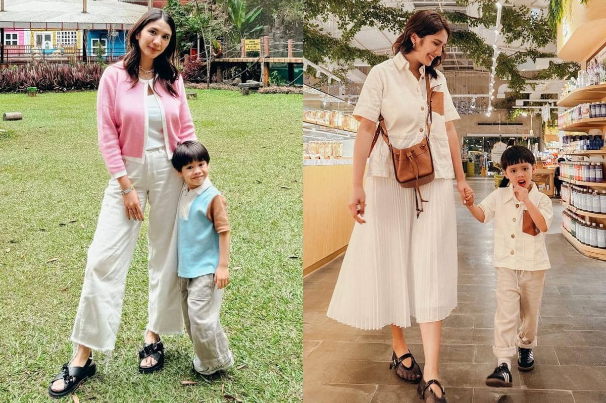 OOTD ibu dan anak ala Acha Sinaga