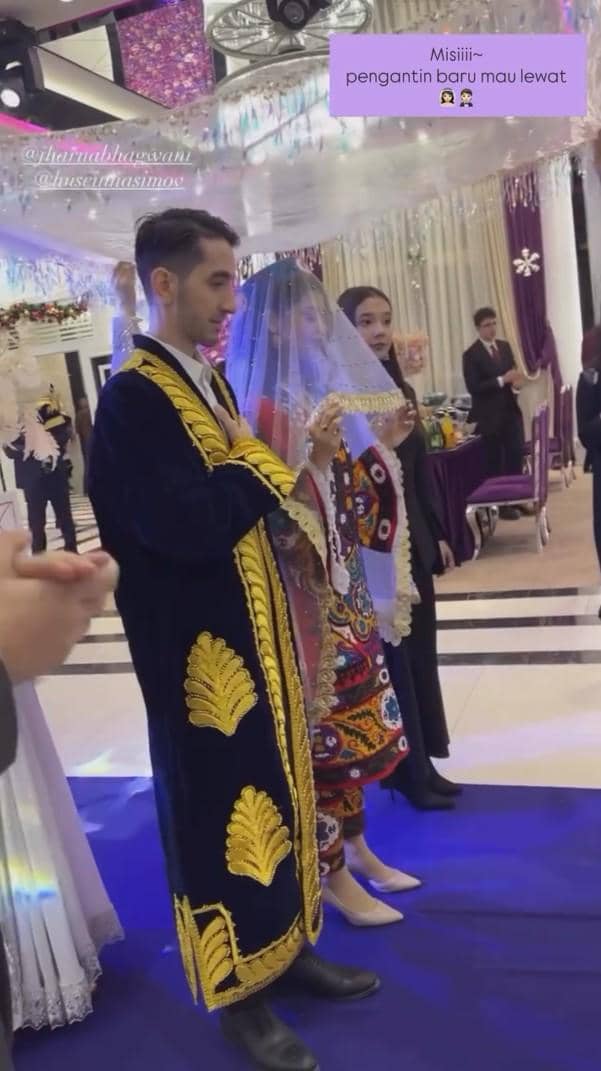 Jharna Bhagwani resepsi pernikahan di Tajikistan