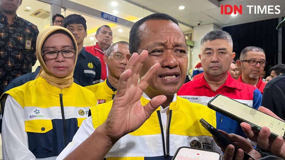 Menteri ESDM, Bahlil Lahadalia di ITJ Plumpang