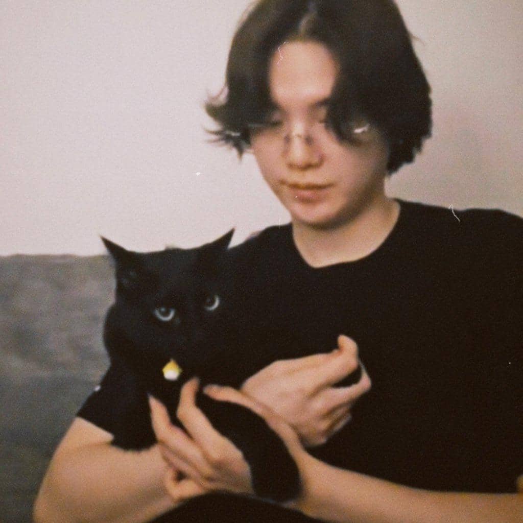 SUGA BTS live bersama kucingnya (dok. Weverse/BTS)