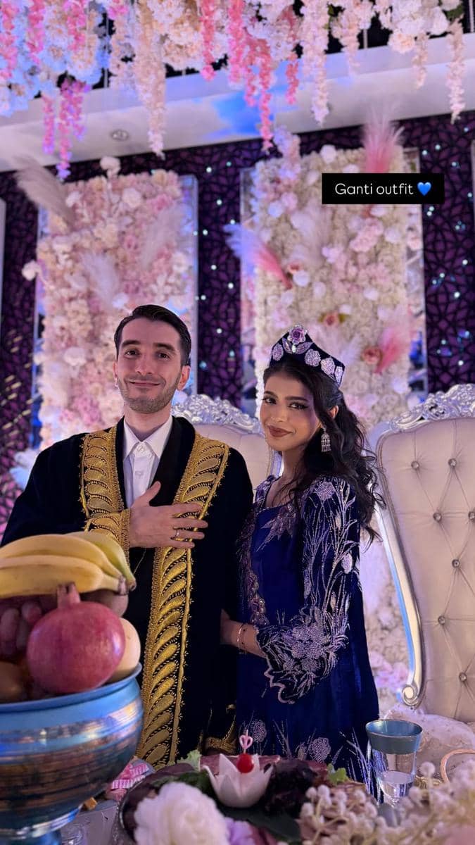 Jharna Bhagwani resepsi pernikahan di Tajikistan