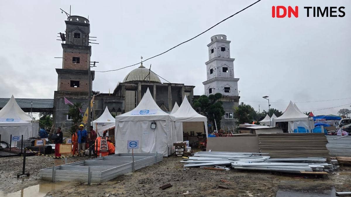 Aceh Tamiang Terus Dilanda Hujan, Pembangunan Huntara Terus Berjalan