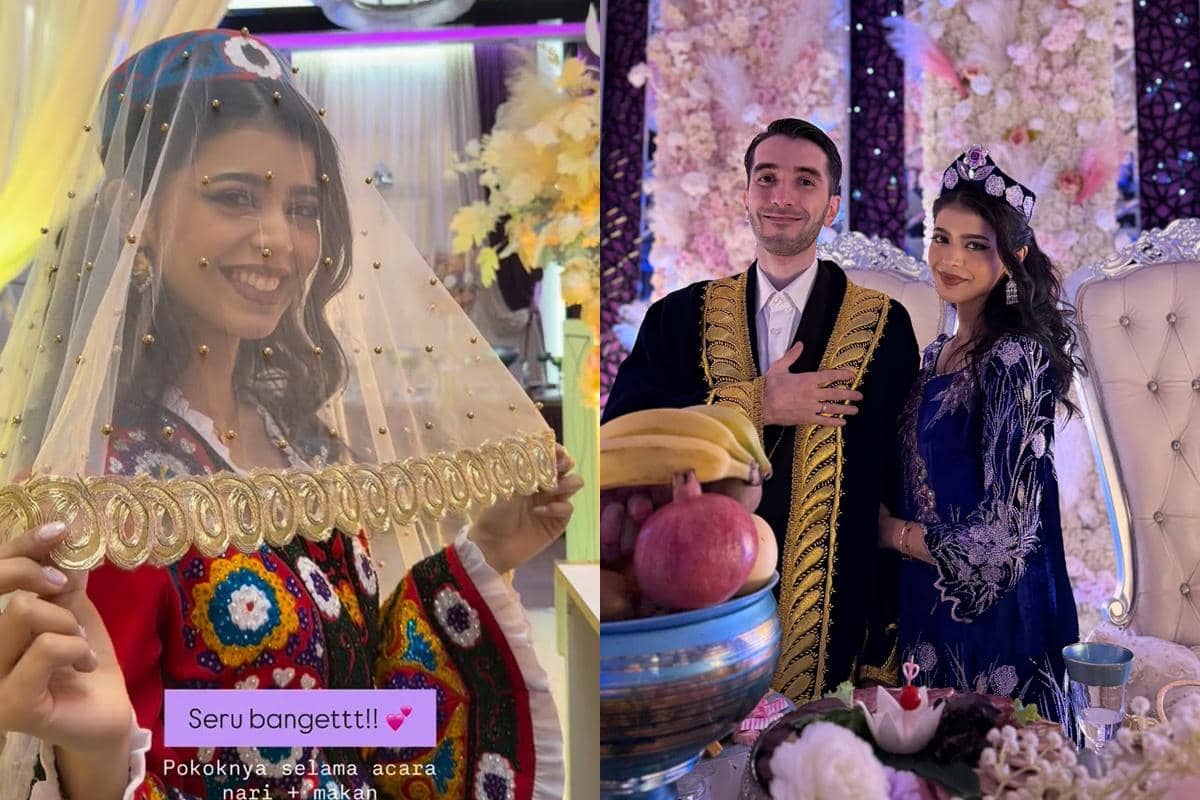 Jharna Bhagwani resepsi pernikahan di Tajikistan