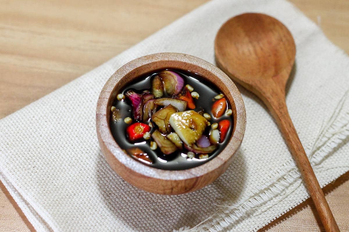 ilustrasi sambal kecap rawit