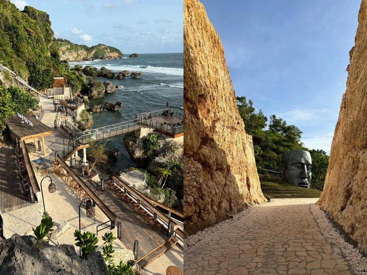 Potret On The Rock Pantai Drini