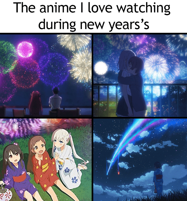 meme anime tentang tahun baru