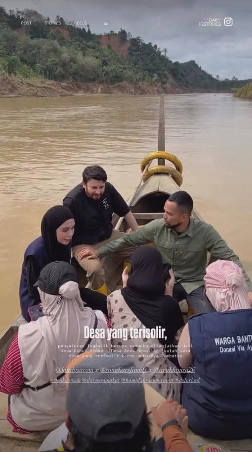 Teuku Wisnu dan Shireen Beri Bantuan di Aceh (instagram.com/shireensungkar)