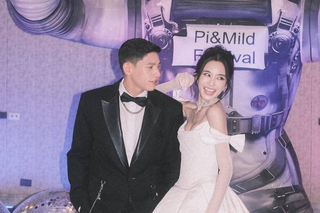 Pernikahan Mild Lapassalan dan pasangan.