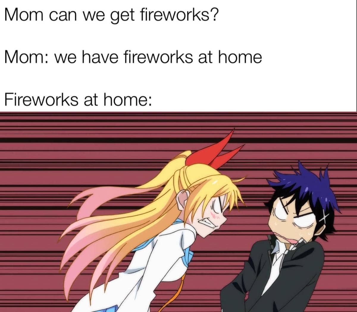 meme anime tentang kembang api