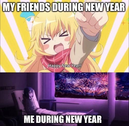 meme anime tentang kembang api