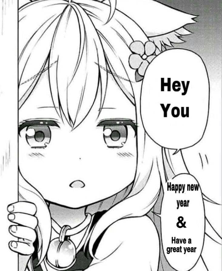 meme anime tentang tahun baru