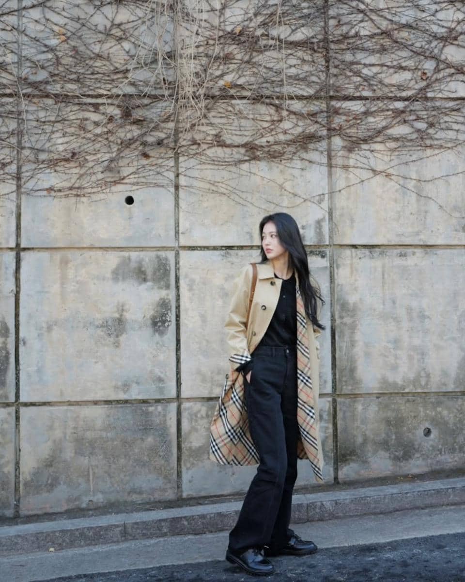 inspirasi outfit musim dingin ala Shin Ye Eun