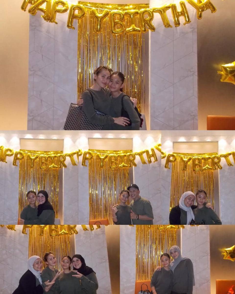 Momen ulang tahun Bilqis di Singapura.