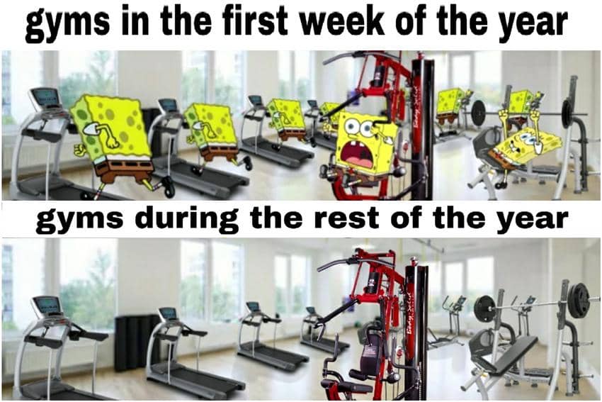 meme kartun tentang tahun baru