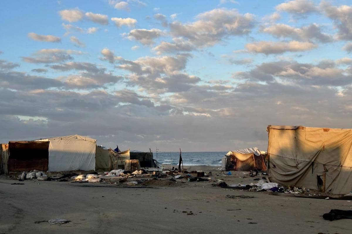 tenda pengungsi Gaza