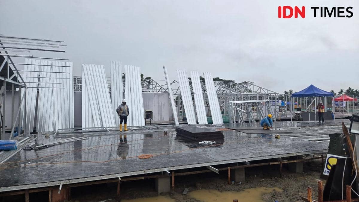 rumah sementara, banjir bandang