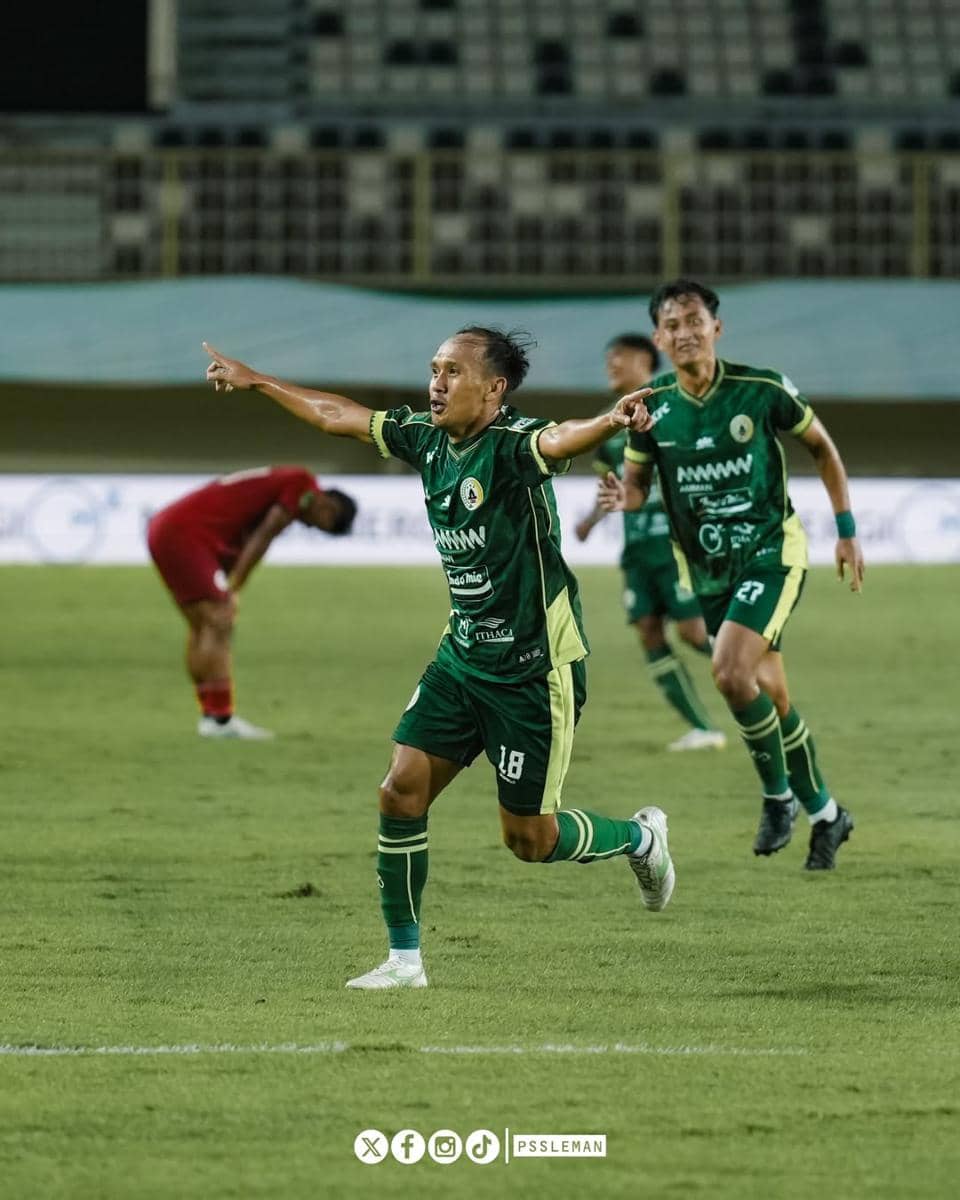 PSS Sleman sukses memetik 3 poin usai mengalahkan Persipal Palu FC dalam laga lanjutan Pegadaian Championship 2025/2026 di Stadion Maguwoharjo, Sleman, Minggu (28/12/2025)