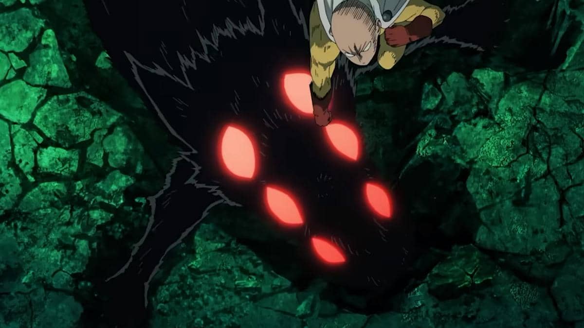 Saitama menonjok Rover - One Punch Man S3