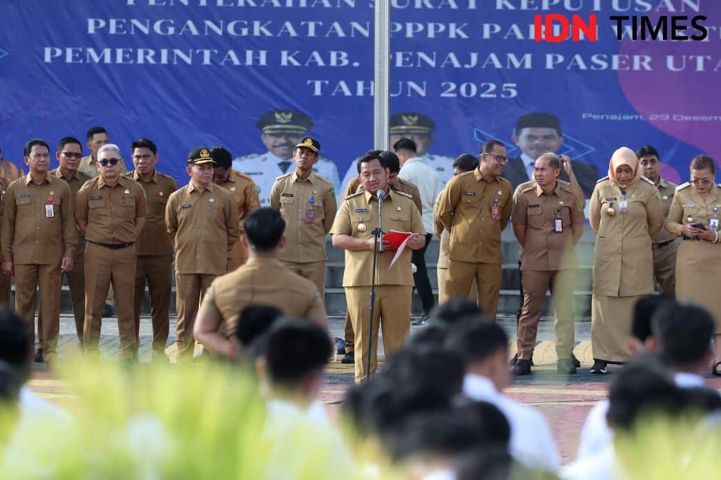 Bupati PPU Mudyat Noor berikan arahan kepada P3K Paruh Waktu