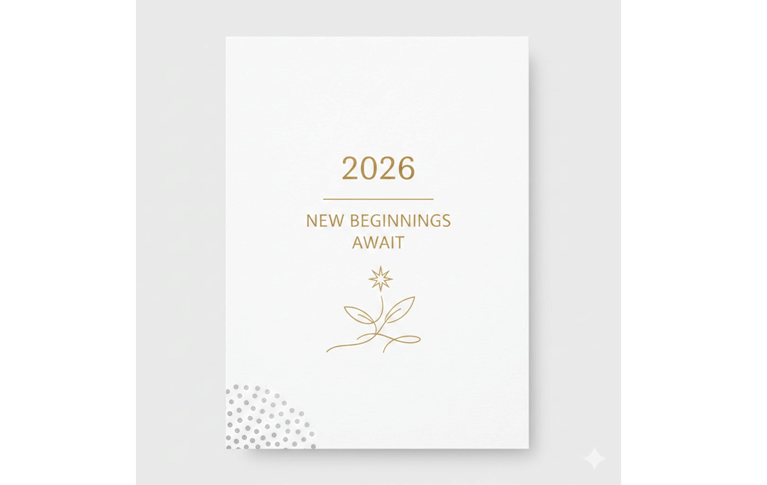 Prompt Gemini AI kartu ucapan Tahun Baru 2026 bahasa Inggris