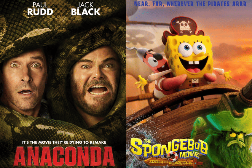 poster Anaconda dan The Spongebob Movie: Search For Squarepants