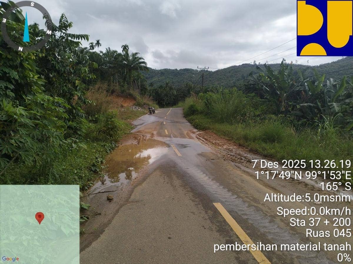 12 Koridor Jalan Nasional di Sumut Kembali Bisa Dilalui Pascabencana