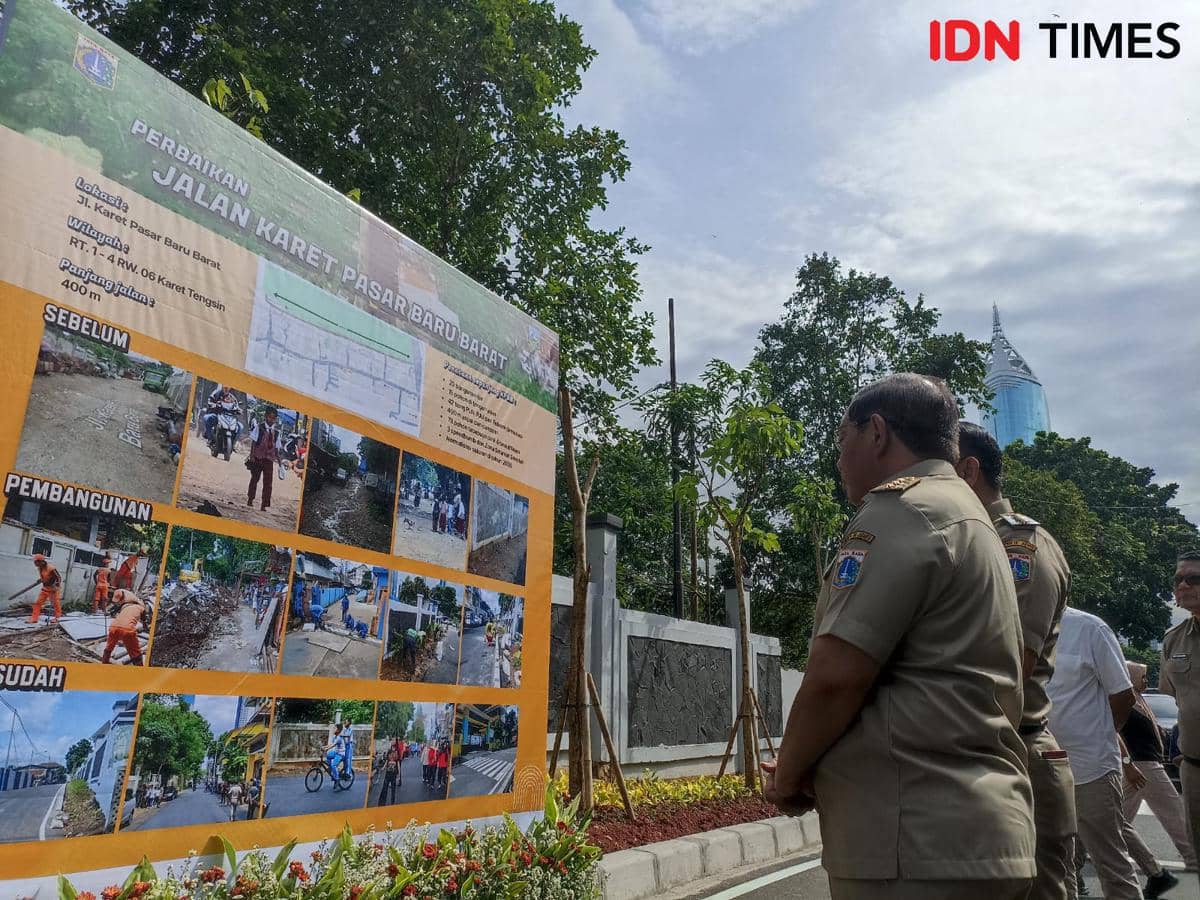 Pramono Geleng-Geleng Tahu Jalan Karet Tengsin Diaspal usai 30 Tahun