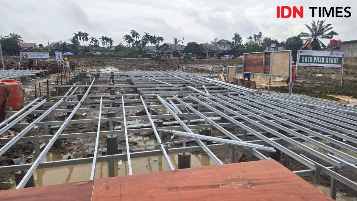 rumah sementara, banjir bandang