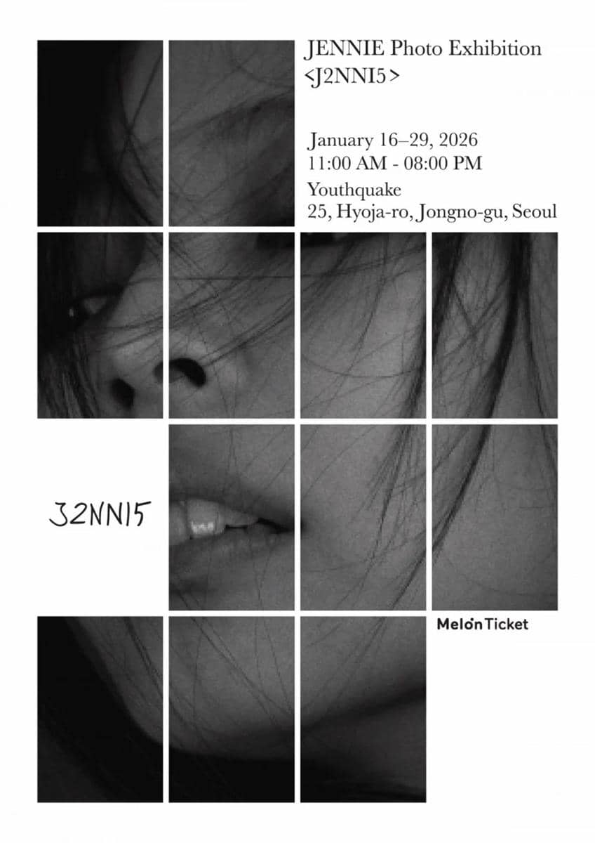 poster jadwal JENNIE PHOTO EXHIBITION J2NNI5