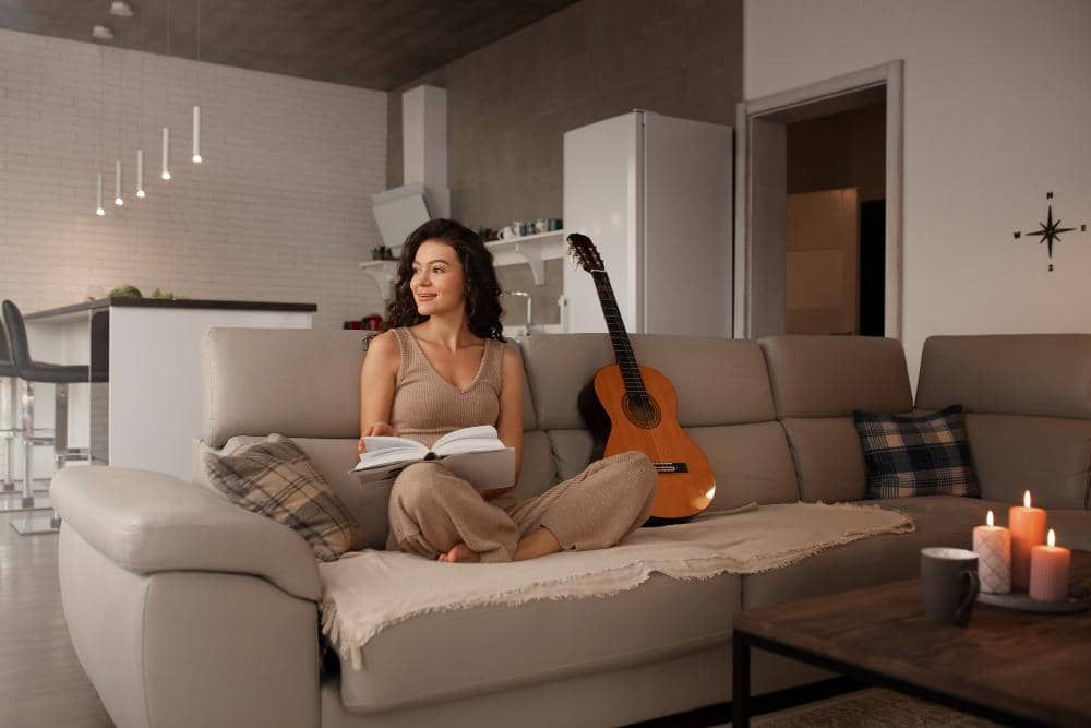 ilustrasi perempuan me time