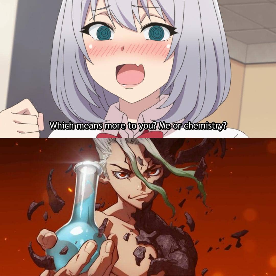 meme anime tentang sains
