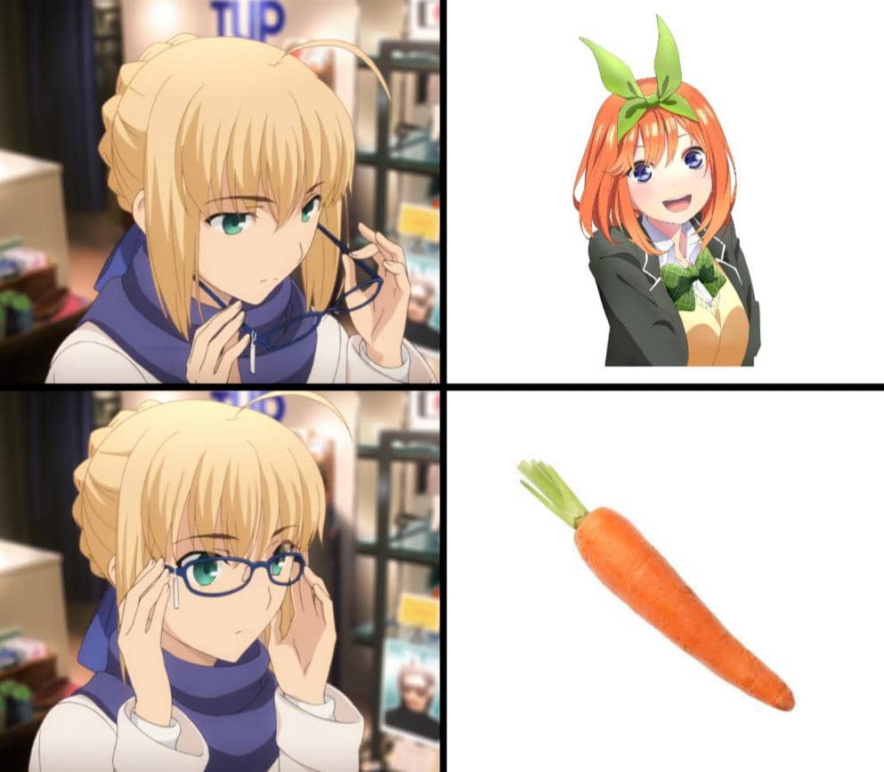 meme anime tentang wortel